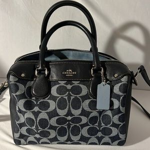 COACH Mini Rowan Crossbody In Signature Chambray